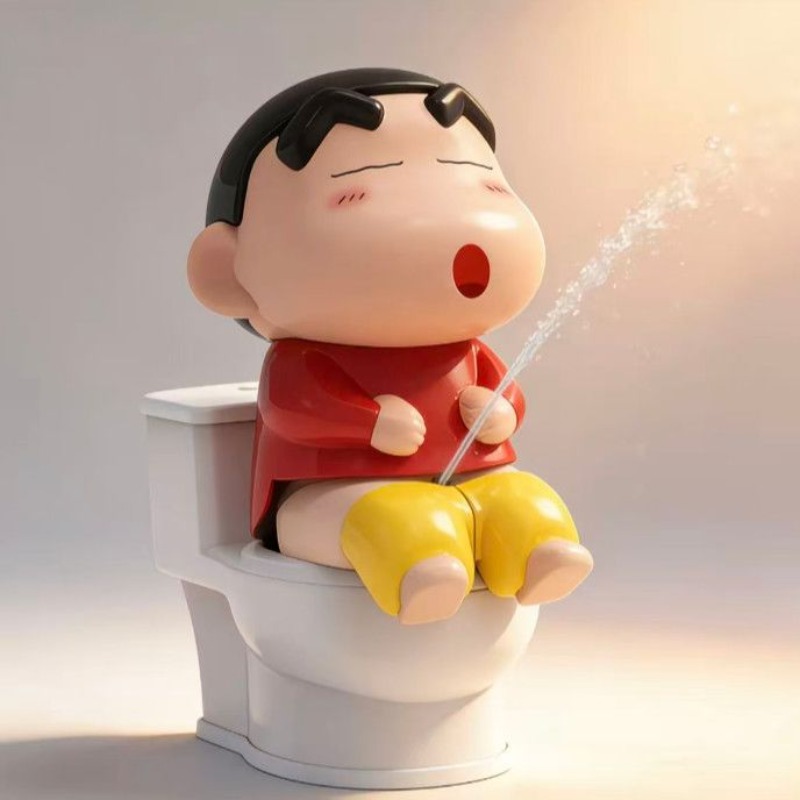 Phone Accessories Doll - クレヨンしんちゃん水鉄砲おもちゃかわいい創造性トイレモデリング水スプレーおもちゃ創造性解消デスクトップ飾りギフト