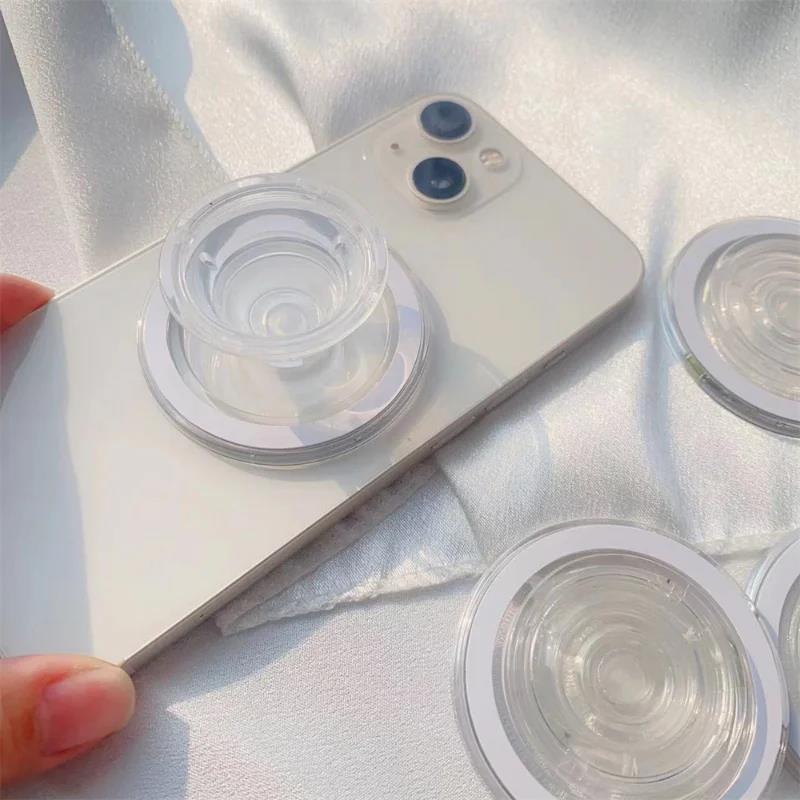 Phone Accessories Stand - マグセーフ対応iPhone・Samsung携帯用マグネット式折りたたみ式携帯電話グリップホルダー、拡張スタンド付き携帯電話ホルダー