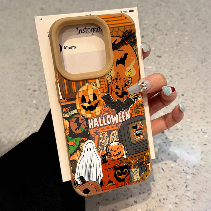 Phone Accessories List - ハロウィン パンプキン型 ゴースト柄 iPhoneケース iPhone 18
