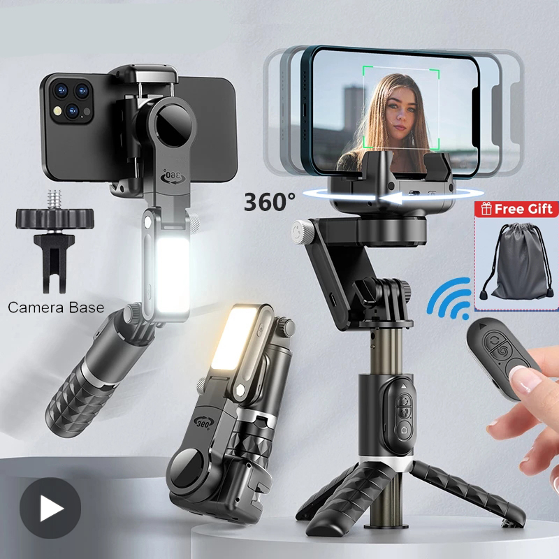 Selfie Stick Tripod - Selfie スティック電話ジンバルスタビライザー iPhone Android アクションカメラ三脚携帯電話携帯電話スマートフォンハンドルグリップビデオ
