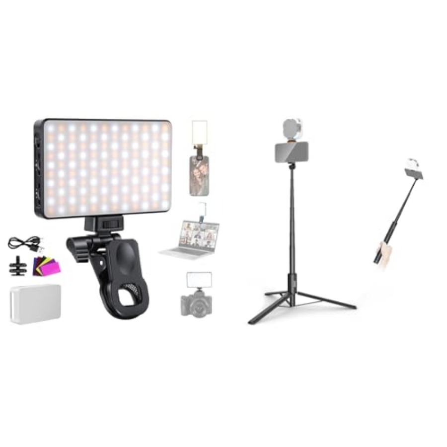 Selfie Stick Tripod - Basics BL120B LEDセルフィーライト + エントリーレベルバージョン PA988