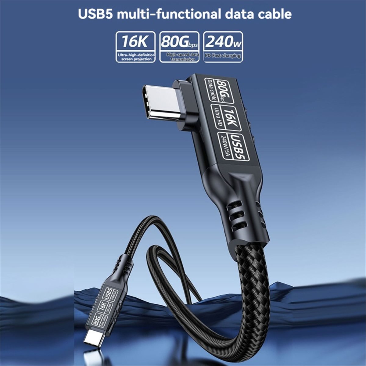 Usb Data Cable - 更新しました。 Thunderbolt 5 90度Type C to