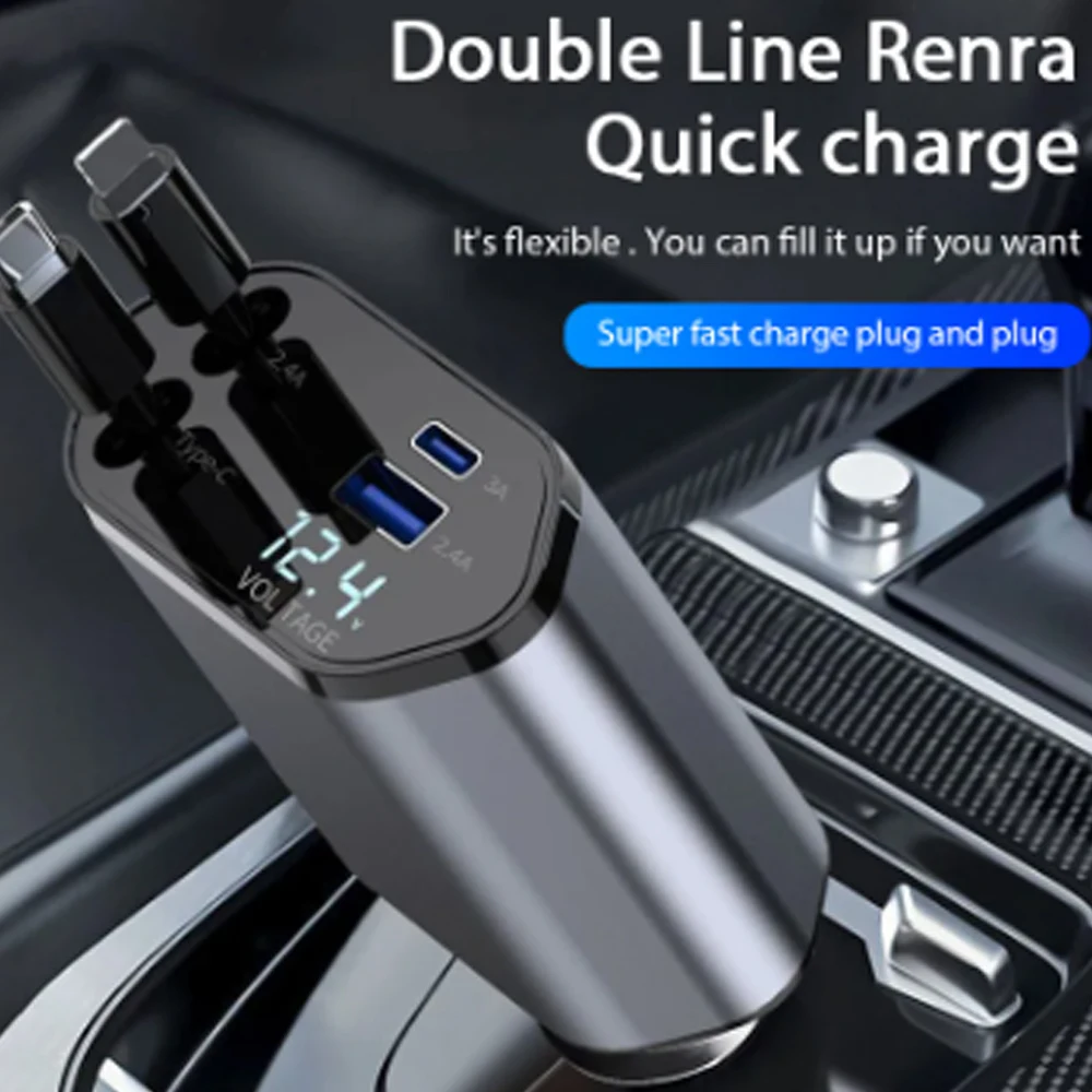 Usb Data Cable - 車の充電器アダプター 120 ワット高速充電 USB タイプ C