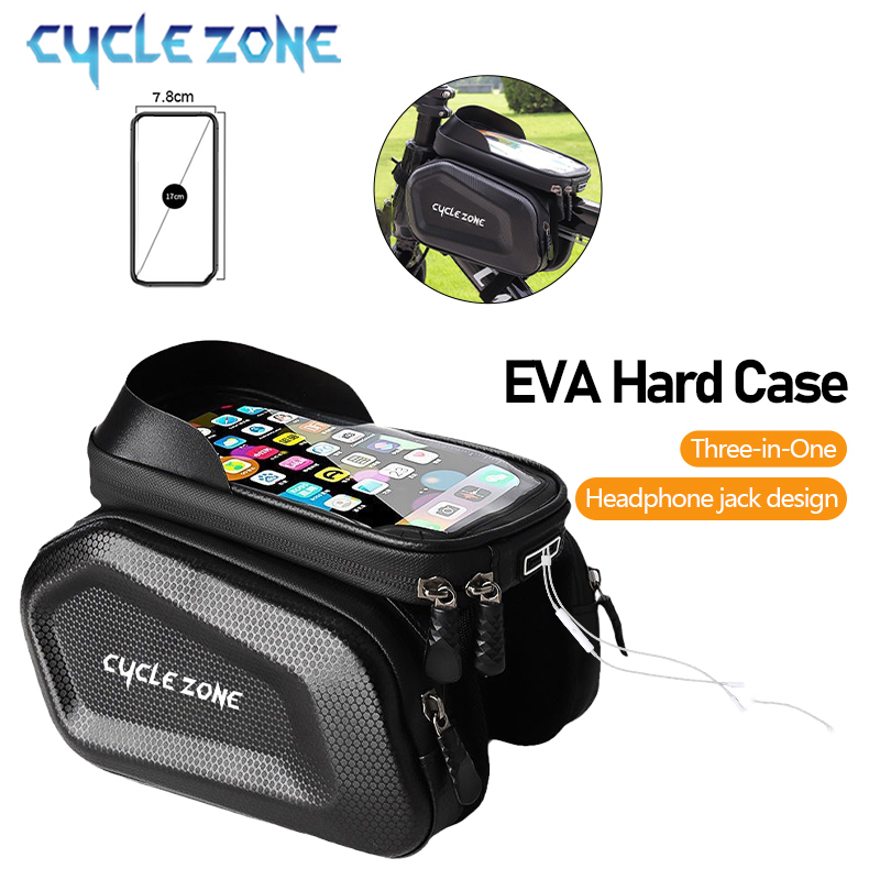 Phone Zone Accessories & Repair - タッチスクリーン電話ケースホルダー、トップフレーム、チューブバッグ、大容量、MTB、ロードバイク、サイクリングアクセサリー