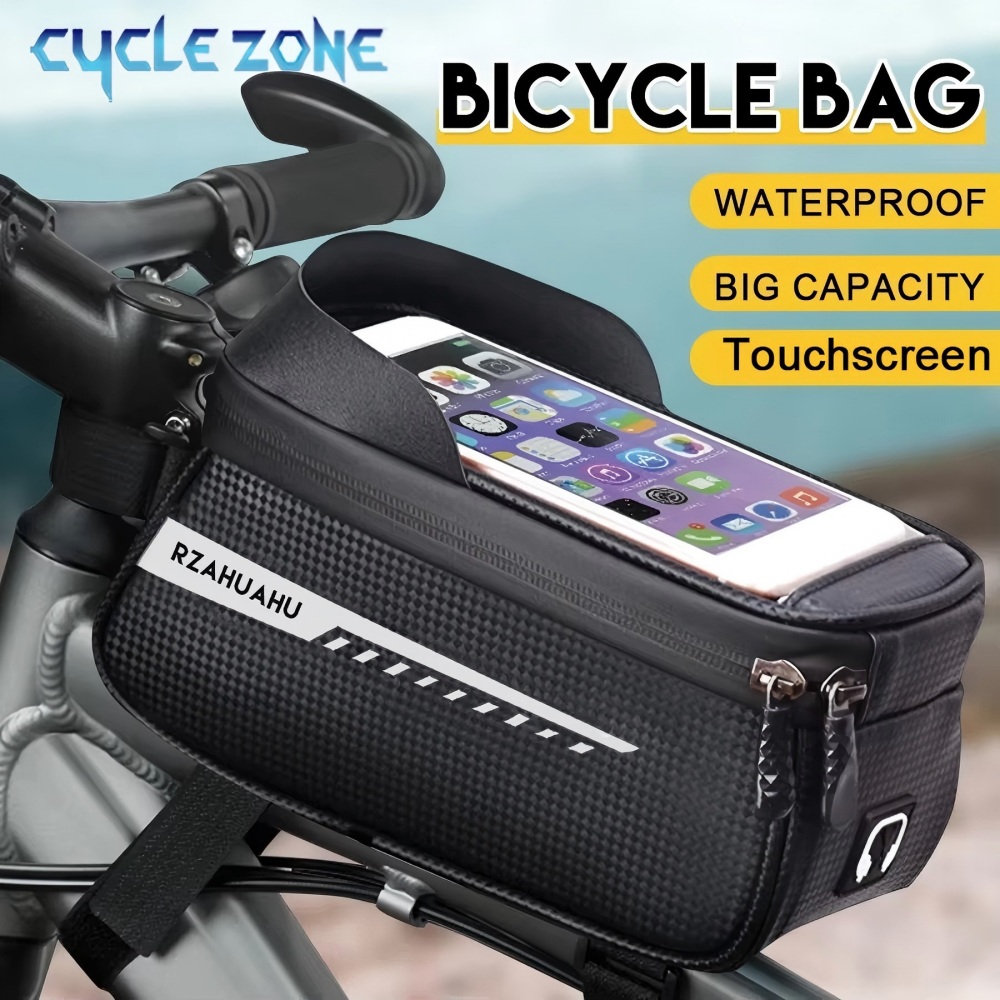Phone Zone Accessories & Repair - 自転車フロントビームバッグフロントチューブサイクリングバッグ自転車タッチスクリーン電話ケースホルダー防水サイクリングポーチ自転車アクセサリー