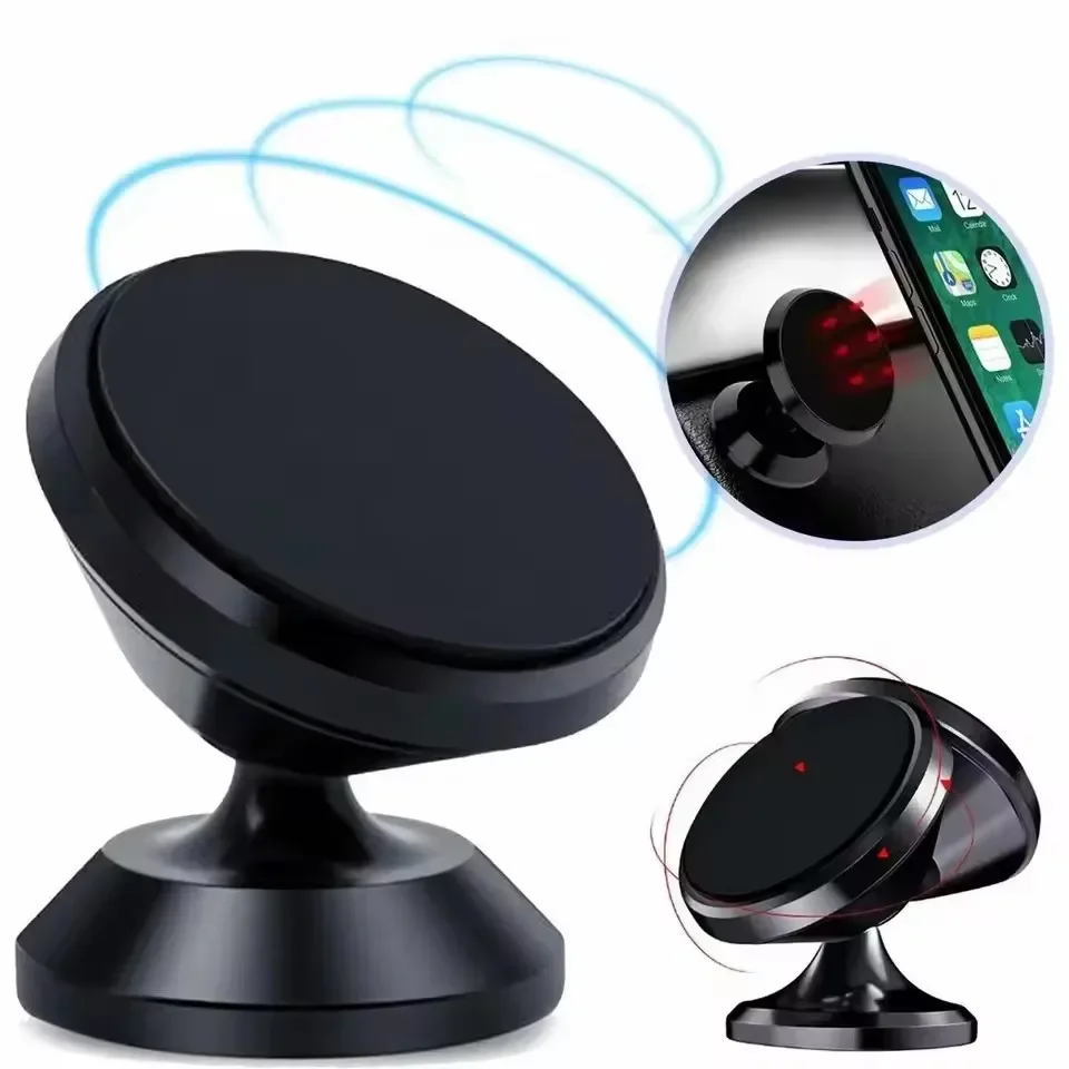 Phone Accessories Stand - マグネット式車載携帯電話ホルダー マグネットマウント モバイル携帯電話スタンド GPSサポート iPhone 15
