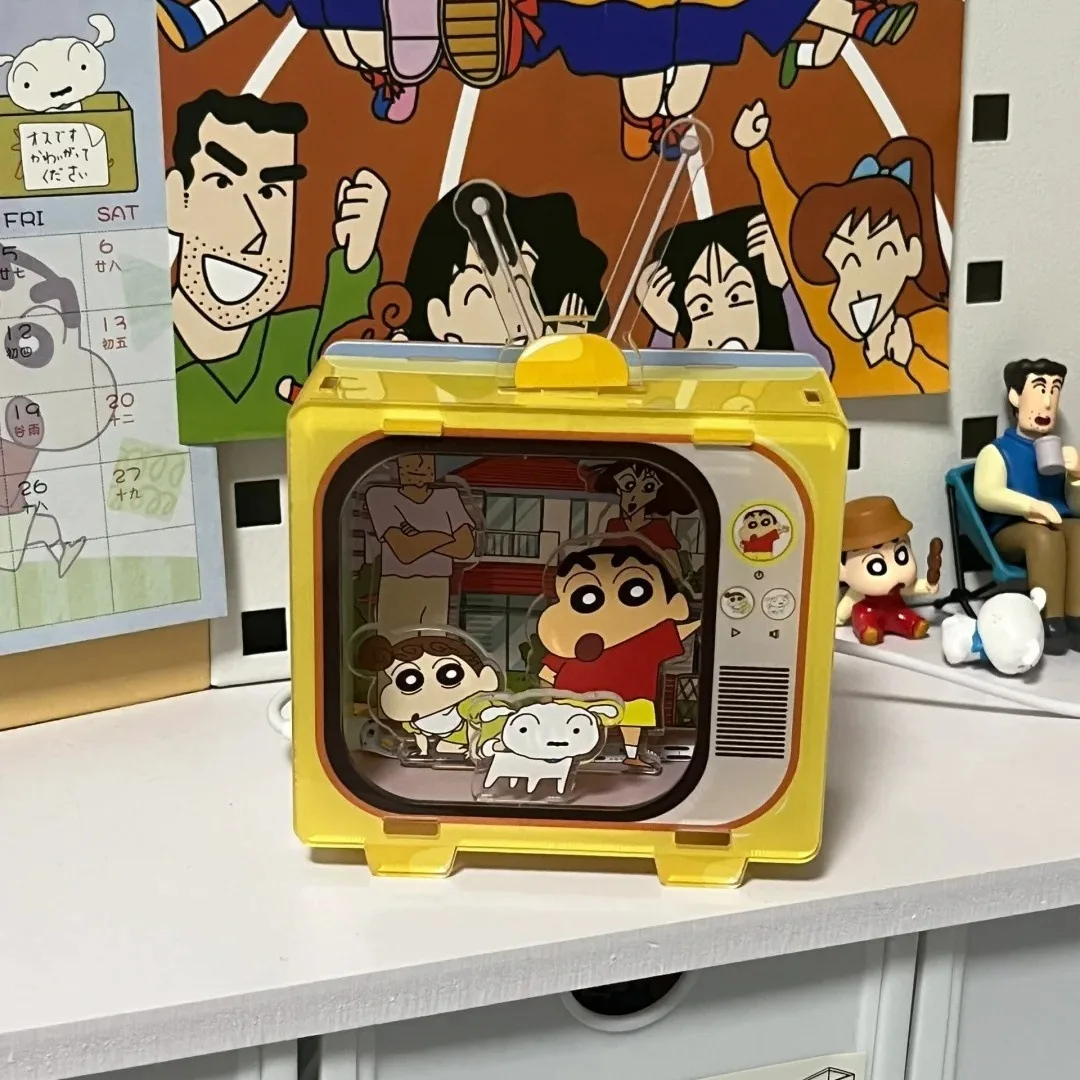 Phone Accessories Doll - クレヨンしんちゃん DIY アニメフィギュア漫画アクリルテレビナイトライトかわいい寝室寮ライト装飾品少年少女子供ギフト