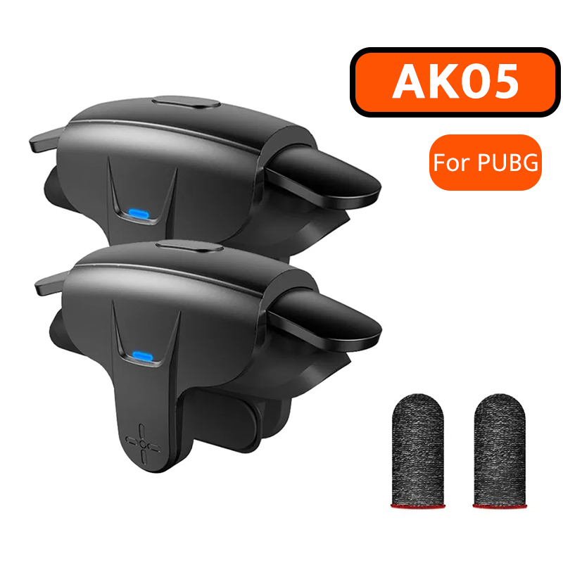 Gaming Trigger Phone - AK05ゲームコントローラー PUBGモバイル用 携帯電話射撃照準ボタン ゲームパッドトリガー L1R1 シュータージョイスティック