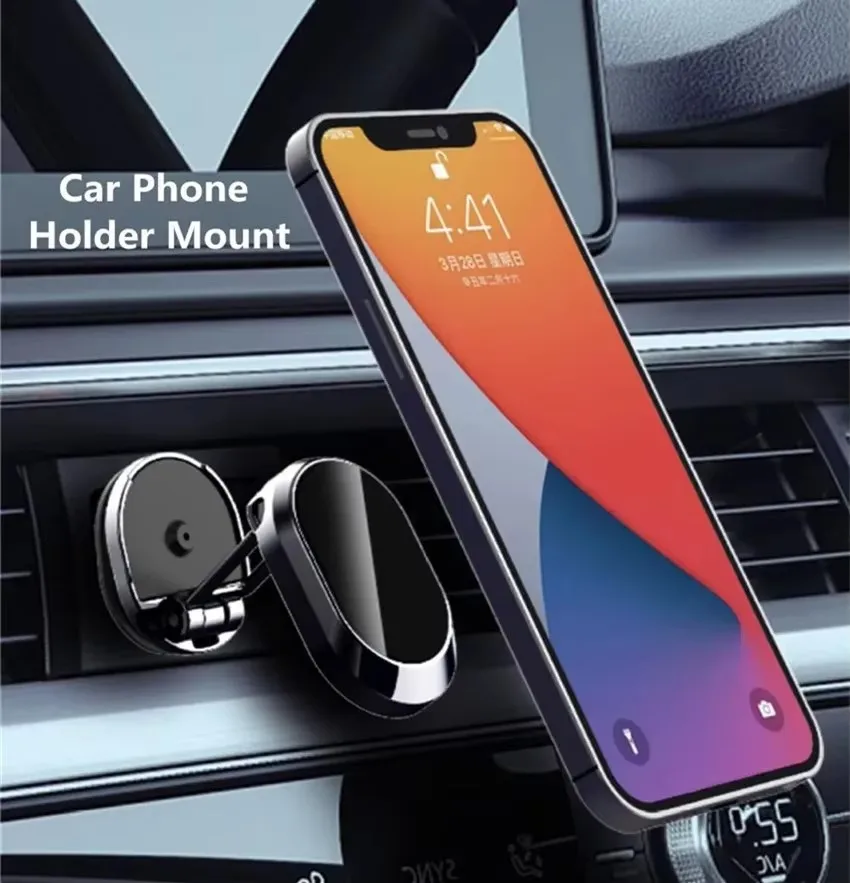 マグネット式車載電話ホルダー マグネット式電話ブラケット 折 - Phone Accessories Stand のレビューと価格