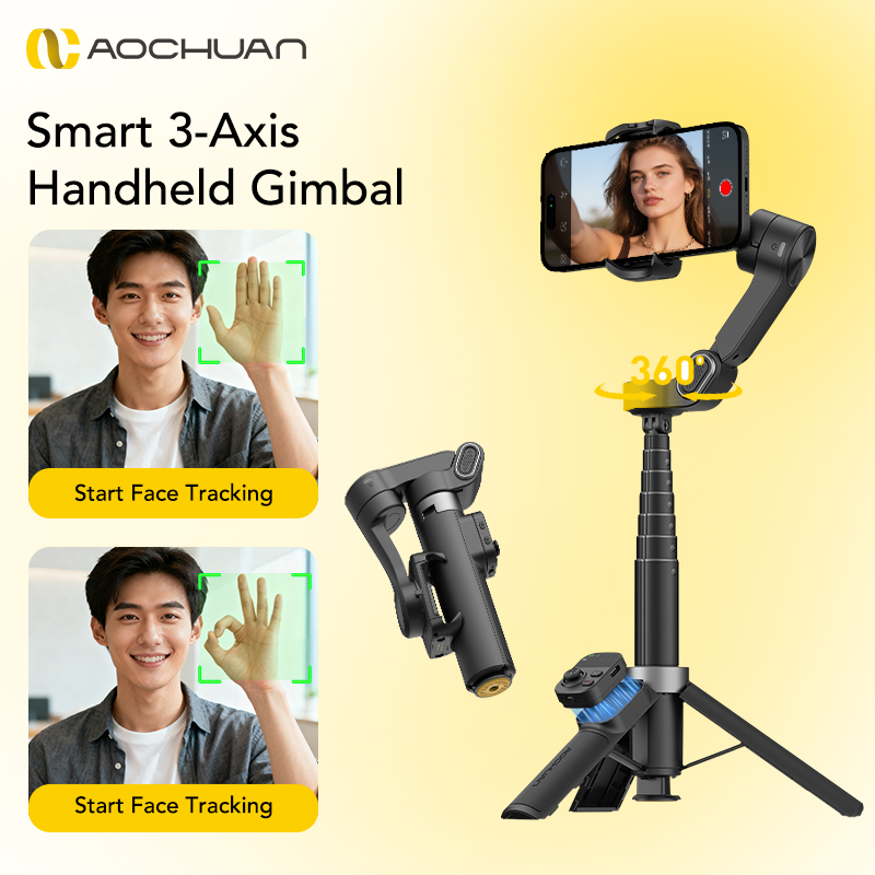 AOCHUAN スマートX3 360 °   iPhoneお - Selfie Stick Tripod のレビューと価格