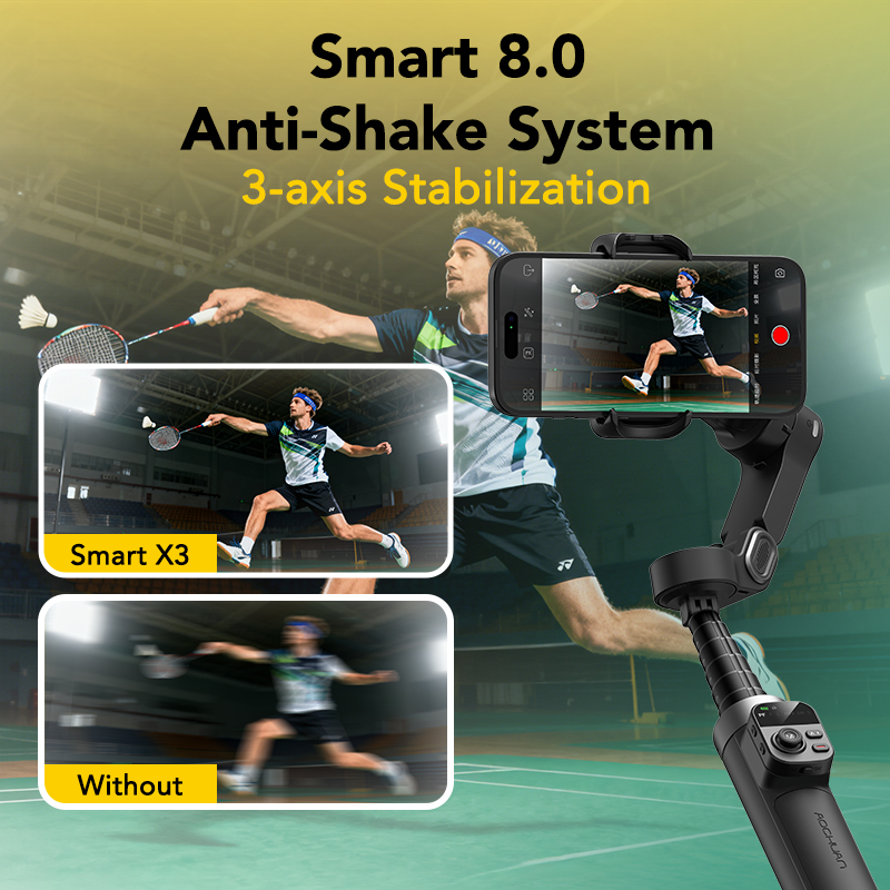 AOCHUAN スマートX3 360 °   iPhoneお - Selfie Stick Tripod のレビューと価格