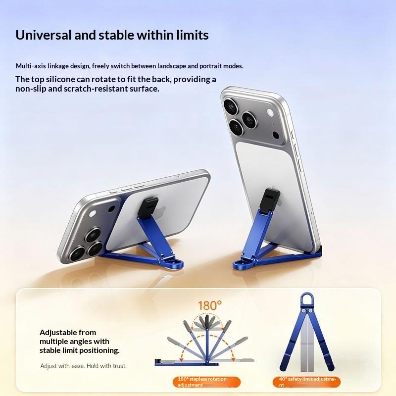 折りたたみ式ミニキーホルダー型携帯電話スタンド、多角度調整可 - Phone Accessories Keychain のレビューと価格