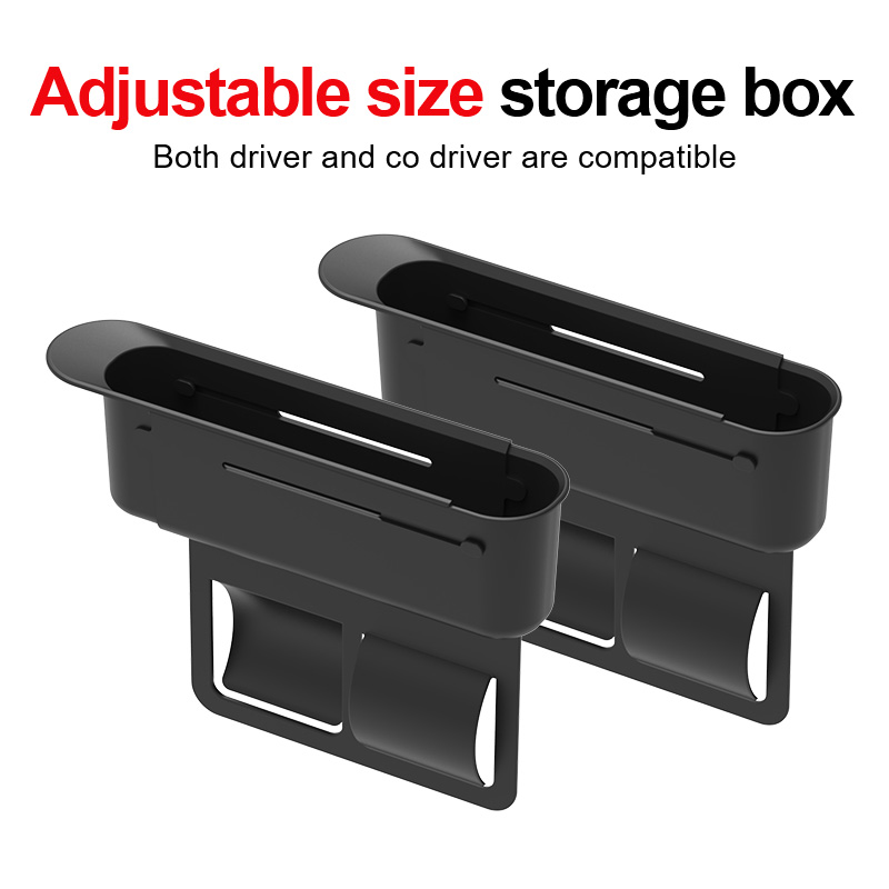 2PC 調整カーシートギャップ収納ボックスユニバーサル自動ス - Phone Accessories For Car のレビューと価格