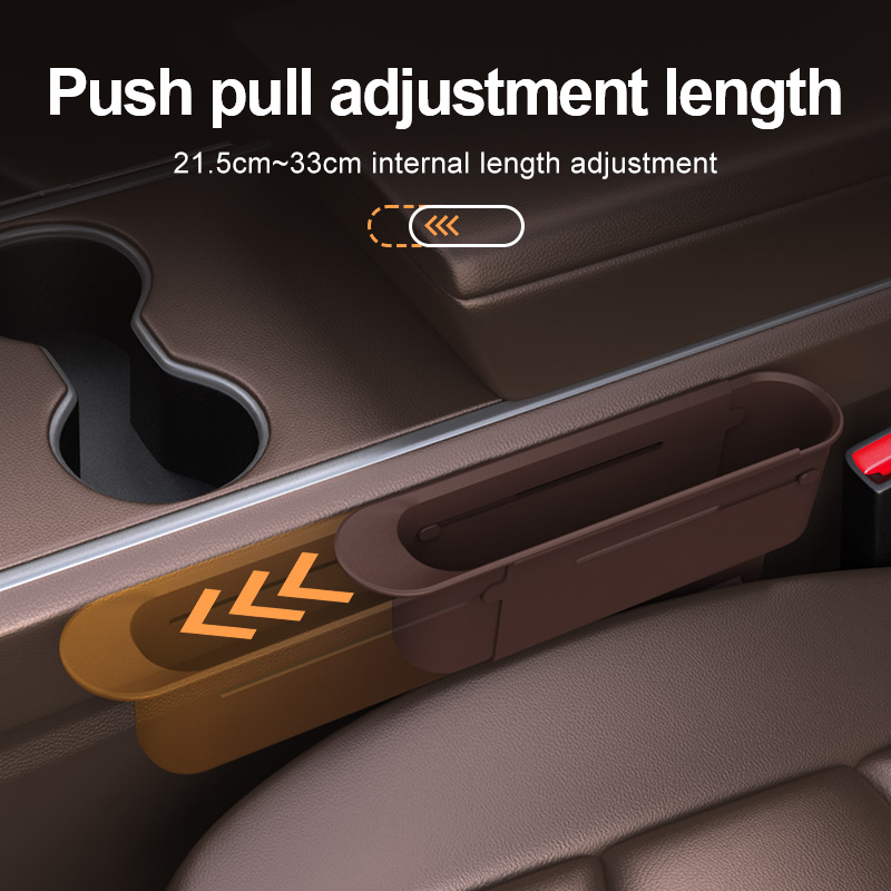 2PC 調整カーシートギャップ収納ボックスユニバーサル自動ス - Phone Accessories For Car のレビューと価格