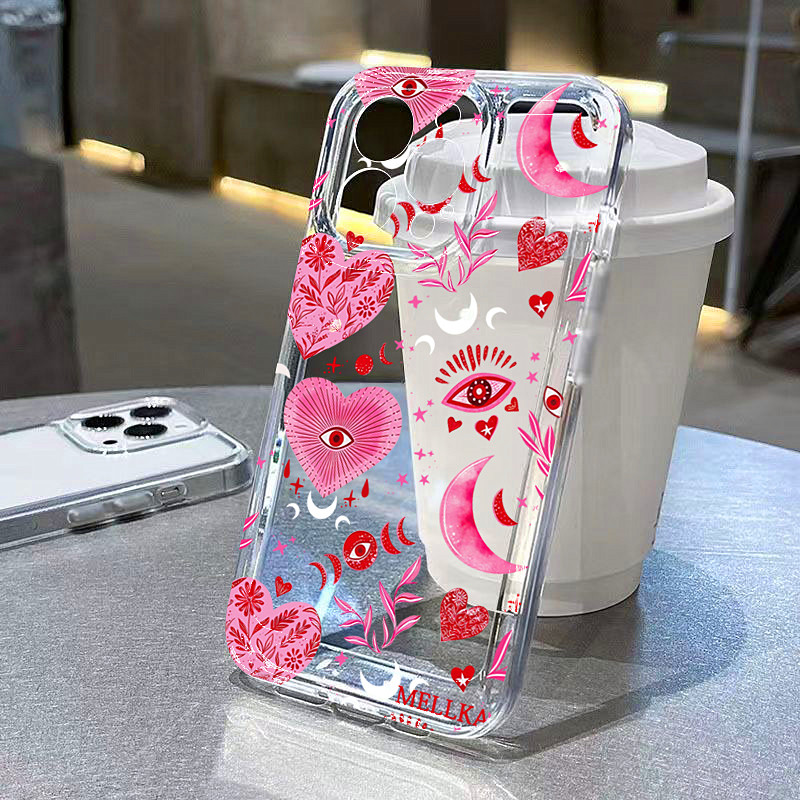 シリコン製ハート・葉・目・月柄のiPhoneケース iPho - Phone Accessories List のレビューと価格