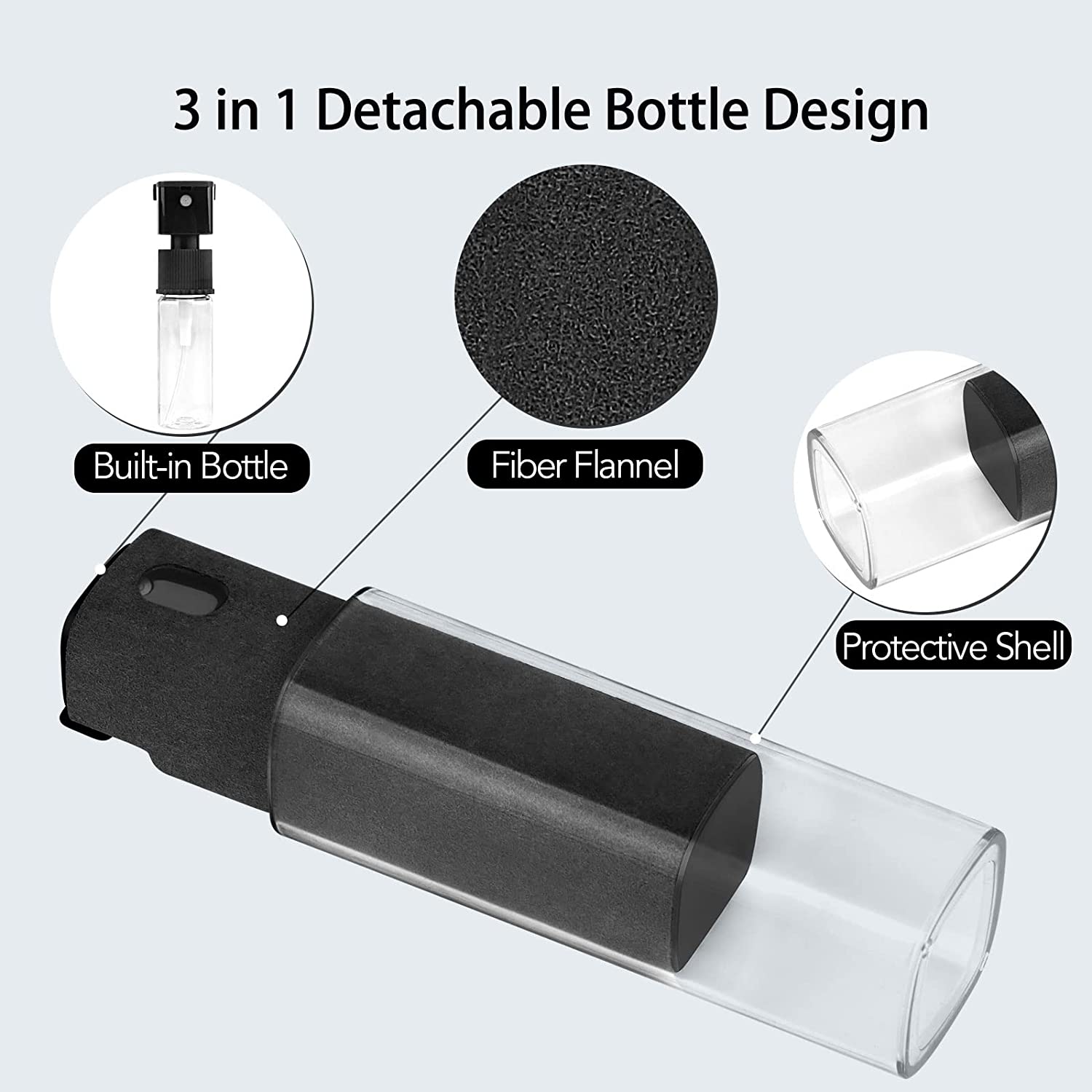 2-in-1モバイルフォン画面スプレーボトル、マイクロファイ - Screen Cleaner Spray のレビューと価格