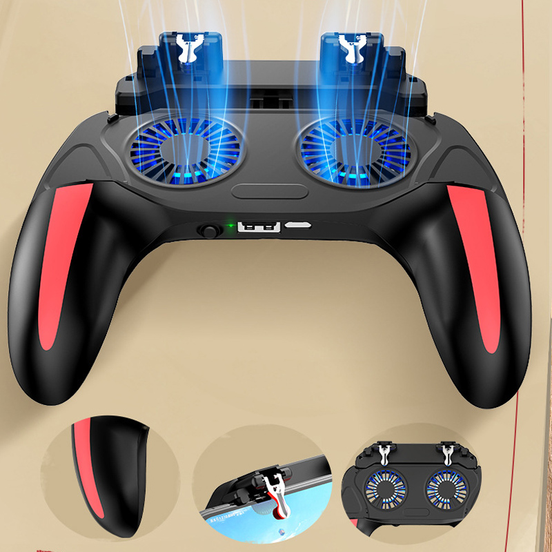 H10ゲーミングハンドヘルドグリップゲームコントローラージョ - Gaming Trigger Phone のレビューと価格