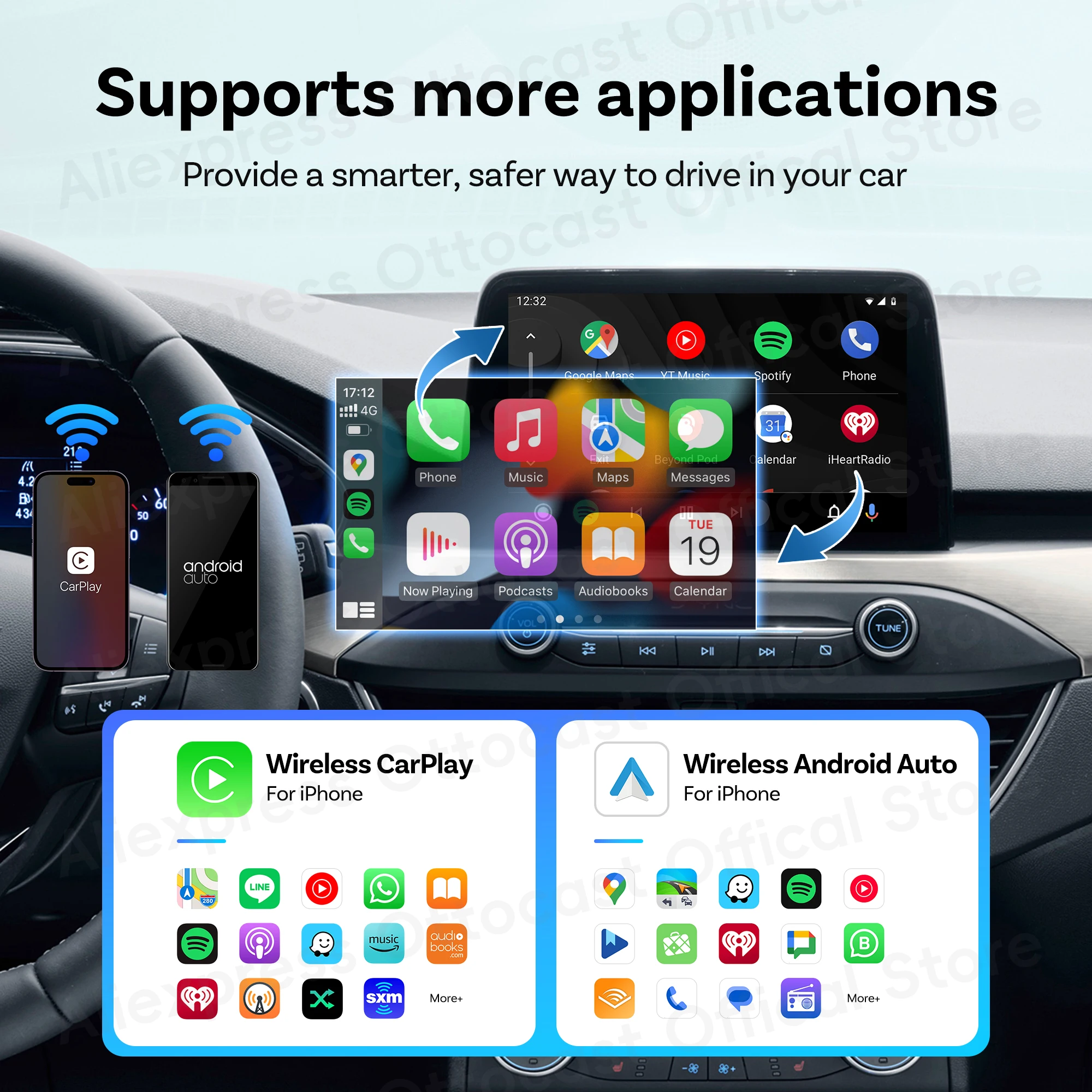 2026年新型OTTOCAST MINIワイヤレスAndro - Phone Accessories Organizer のレビューと価格