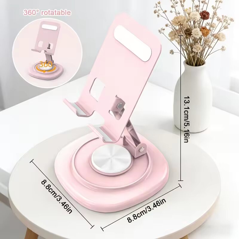 360度回転可能折りたたみ式デスクトップ電話スタンドポータブ - Phone Accessories Crochet のレビューと価格