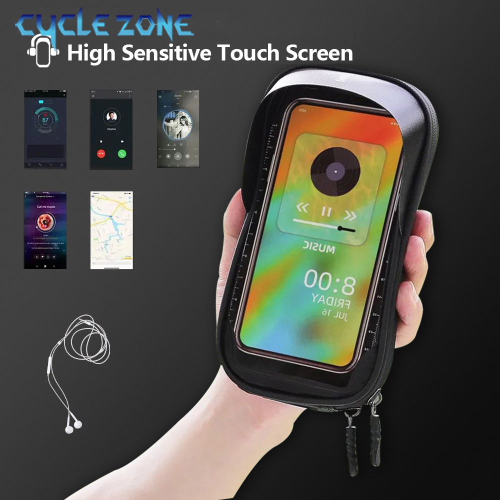 自転車フロントチューブフレームバッグ,タッチスクリーン電話ケ - Phone Zone Accessories & Repair のレビューと価格