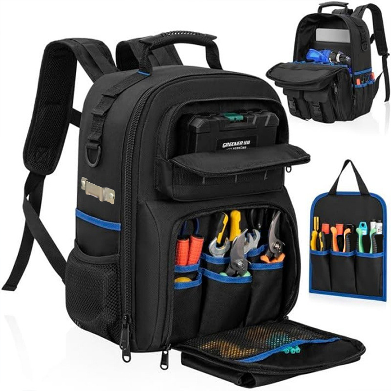 耐摩耗性オックスフォード生地ツール収納バックパック、ハードウ - Phone Zone Accessories & Repair のレビューと価格