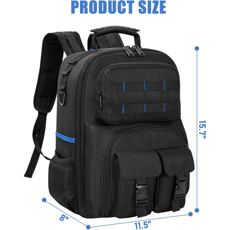 耐摩耗性オックスフォード生地ツール収納バックパック、ハードウ - Phone Zone Accessories & Repair のレビューと価格