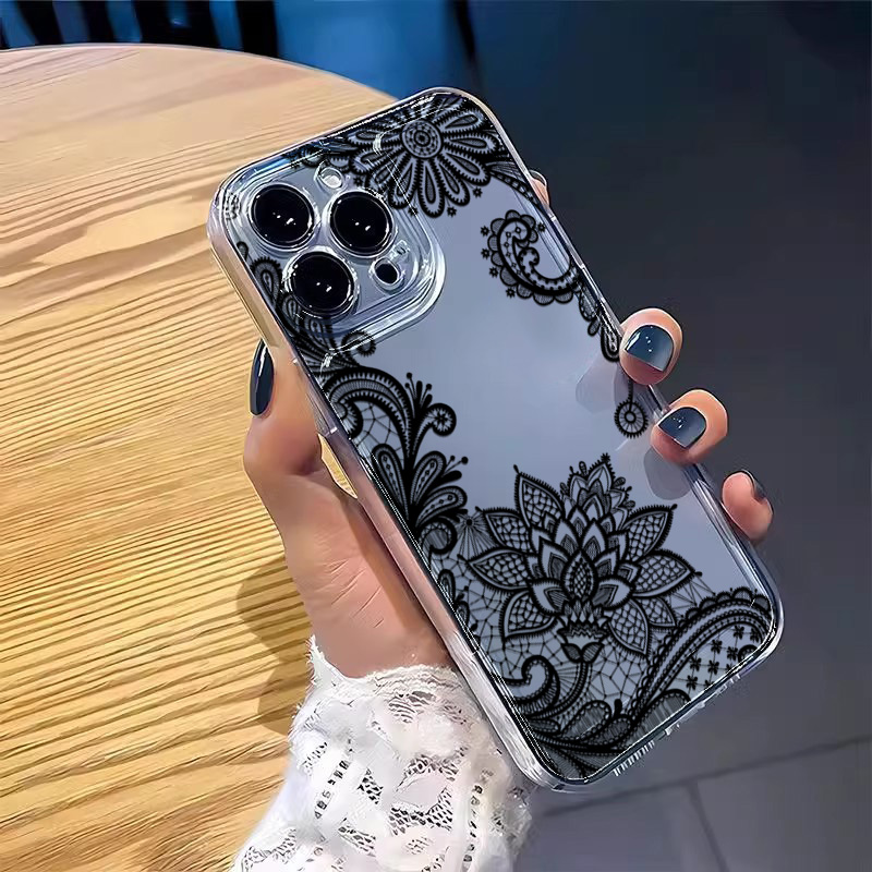 トレンディな黒レースの花柄スマホケース Xiaomi Poc - Xiaomi Poco X6 のレビューと価格