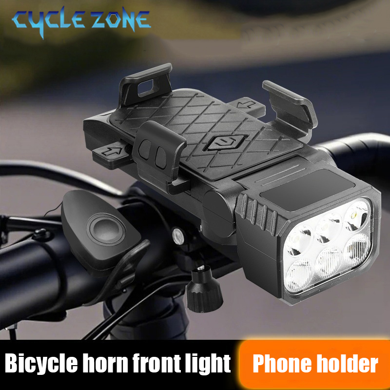 自転車フロントライト ホーン&電話ホルダー付き サイクリング - Phone Zone Accessories & Repair のレビューと価格