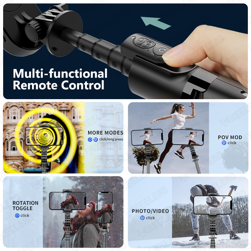 TOKQI ジンバル式手ブレ補正スタビライザー、アルミニウム - Selfie Stick Tripod のレビューと価格