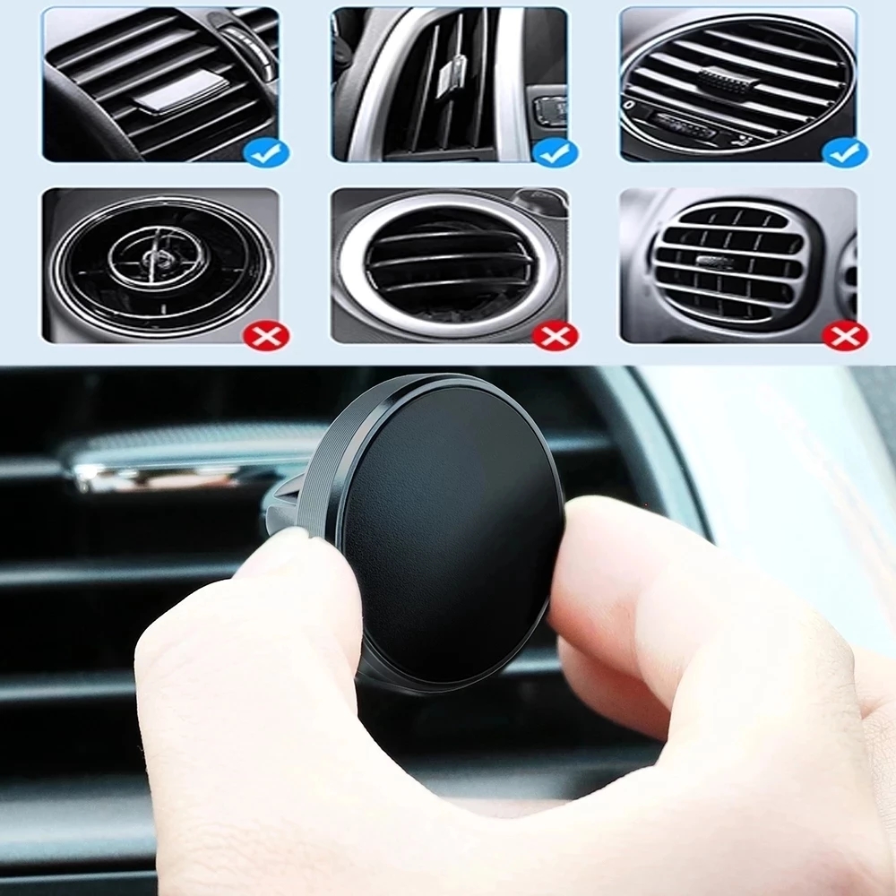 車載用マグネット式携帯電話ホルダー、iPhone 14、13 - Phone Accessories Stand のレビューと価格