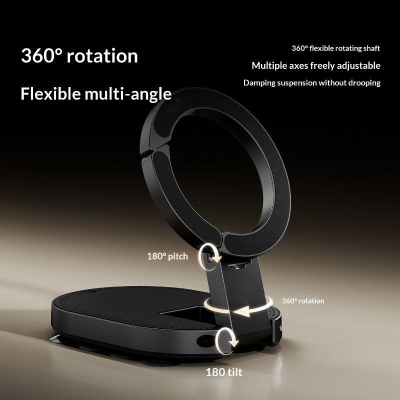 新しい1個入り折りたたみ式回転式3in1磁気式車載スマホホル - Phone Accessories For Car のレビューと価格