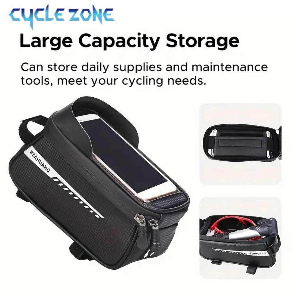 自転車フロントビームバッグフロントチューブサイクリングバッグ - Phone Zone Accessories & Repair のレビューと価格
