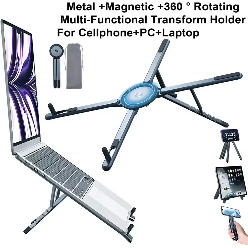 携帯電話用マグネット式ホルダー＆自撮り棒 3-in-1 折り - Selfie Stick Tripod のレビューと価格