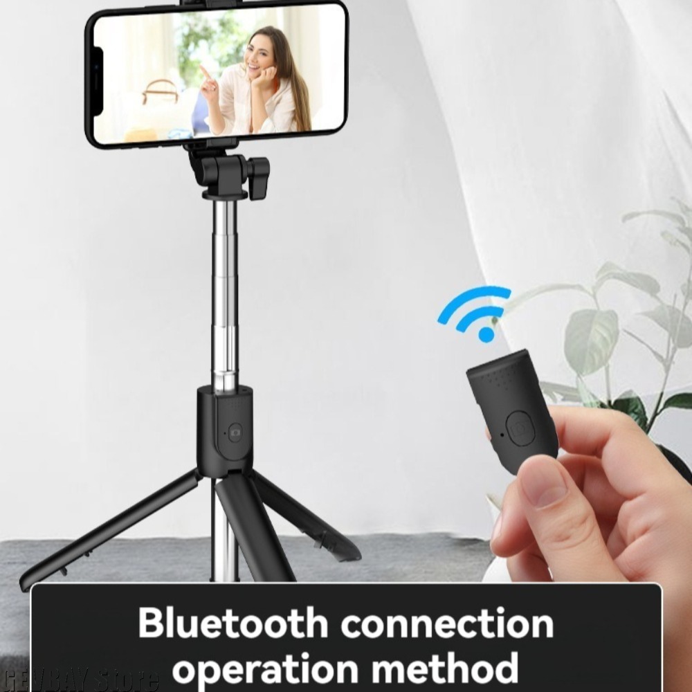 1pc ワイヤレス Bluetooth 自撮り棒三脚スタンド - Phone Accessories Brands のレビューと価格