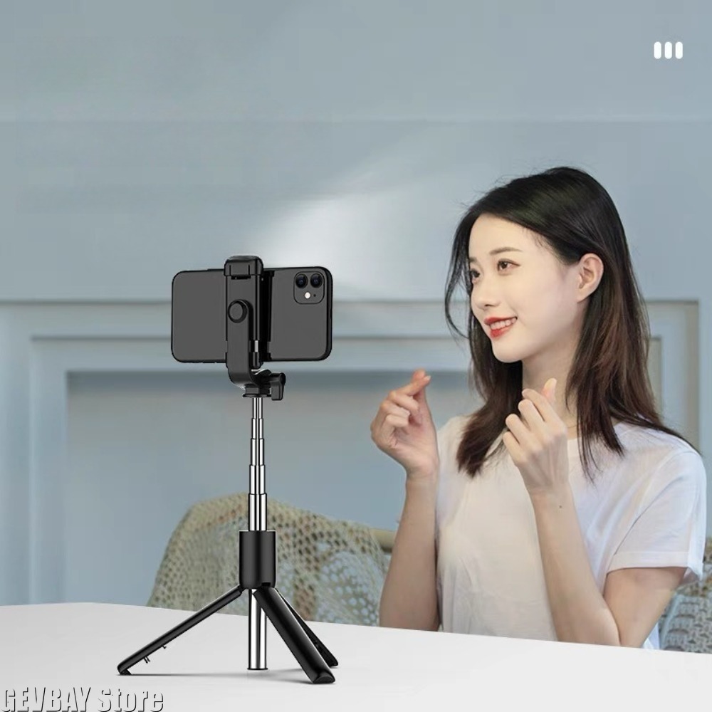 1pc ワイヤレス Bluetooth 自撮り棒三脚スタンド - Phone Accessories Brands のレビューと価格