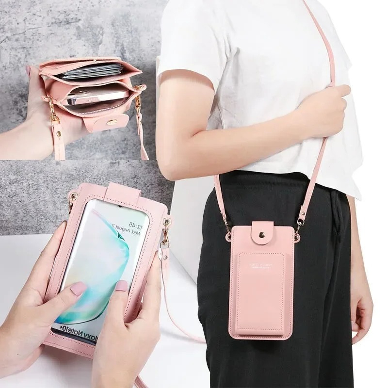 クロスボディ携帯電話バッグ女性女の子用ユニバーサル携帯電話オ - Phone Accessories Organizer のレビューと価格