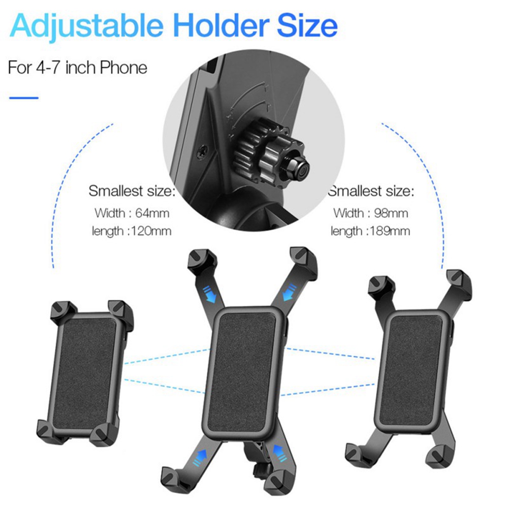 ユニバーサルバイク用携帯電話ホルダー 360度回転式 バイク - Phone Zone Accessories & Repair のレビューと価格