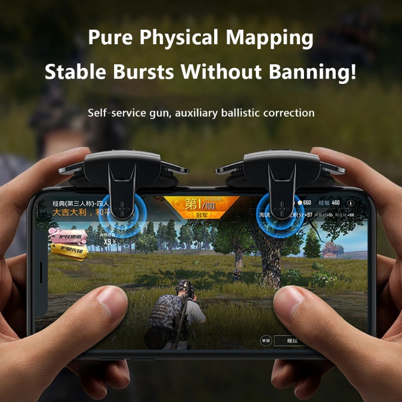 AK05ゲームコントローラー PUBGモバイル用 携帯電話射 - Gaming Trigger Phone のレビューと価格