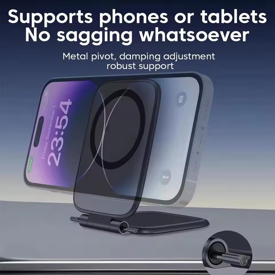 超薄型磁気電話ホルダー折りたたみ式ポータブルマウント磁気車携 - Phone Accessories For Car のレビューと価格